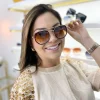 Gafas hexagonales marrón 2.0 degradé - Imagen 2