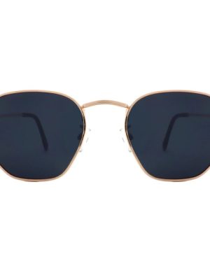 Lentes Hexagonales clasicos Rose – Gold Negro UV400