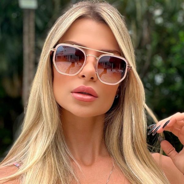 Gafas Hexagonales 2.0 Rosa UV-400