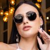 Lentes Hexagonales clasicos Rose - Gold Negro UV400 - Imagen 3