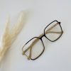 Lentes Armazón Cuadrado Negro-Beige - Imagen 2