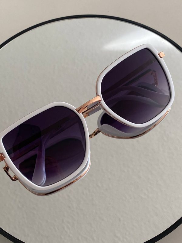 Gafas Ianka blancas degradé-400 UV - Imagen 3