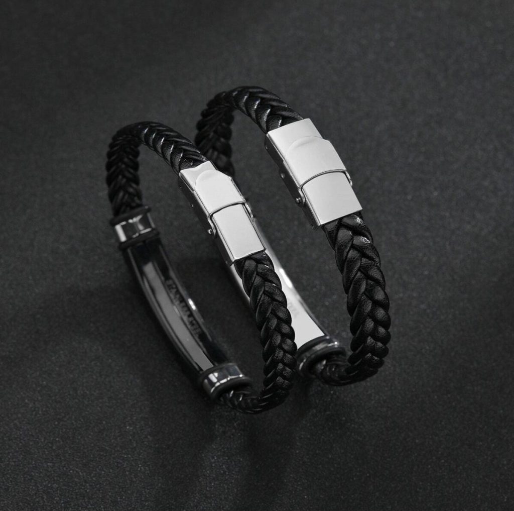 Milakoo 4 Pulseras De Cuero Trenzado Para Hombres Y Mujeres Jm