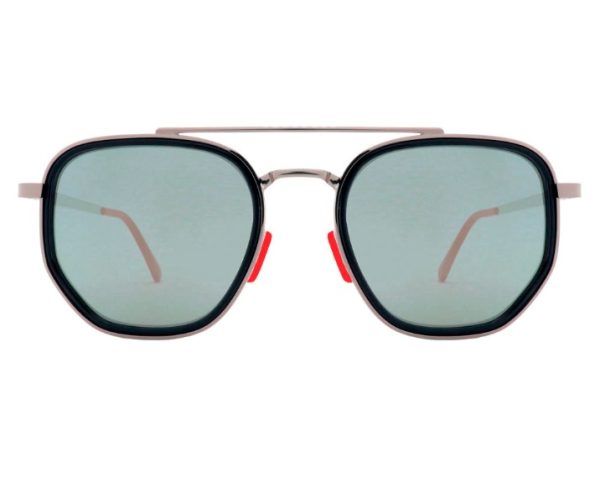 Lentes Hexagonales Plateado 2.0 - 400 UV Espejado