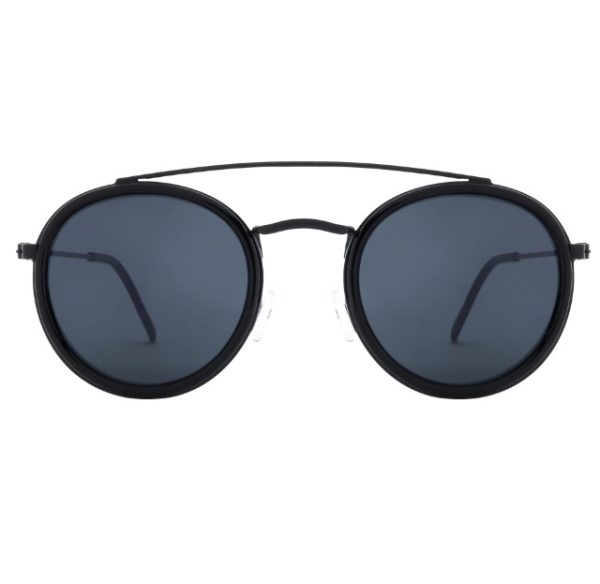 Lentes de Sol Round Play Negro Mate - 400 UV