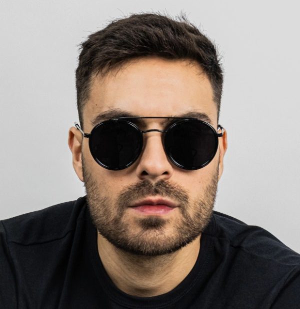 Lentes de Sol Round Play Negro Mate - 400 UV - Imagen 2