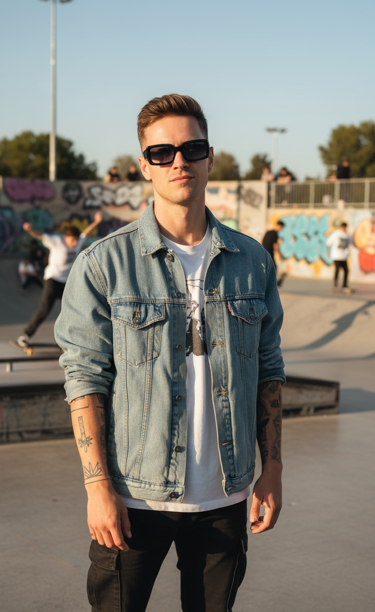 Lentes SkateBoard Negro - Clásico - Imagen 3