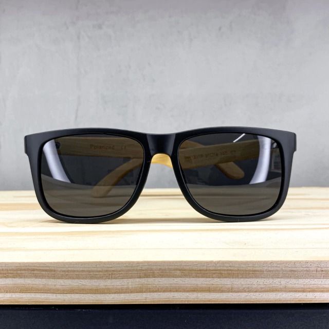 Lentes Sicilia Polarizados - Patillas en Madera-400 UV - Imagen 3