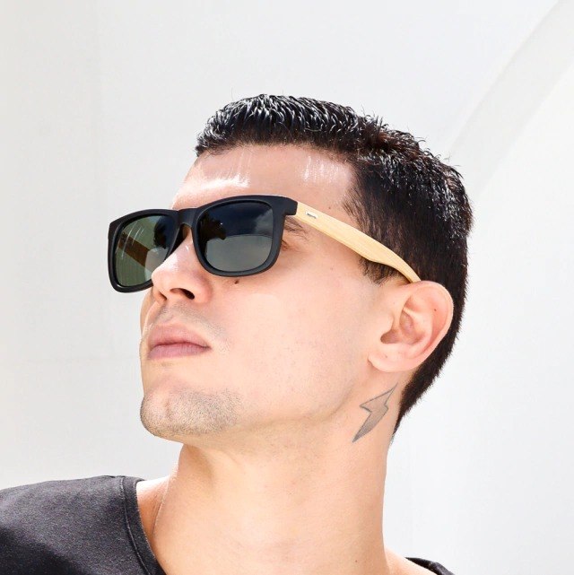 Lentes Sicilia Polarizados - Patillas en Madera-400 UV - Imagen 4