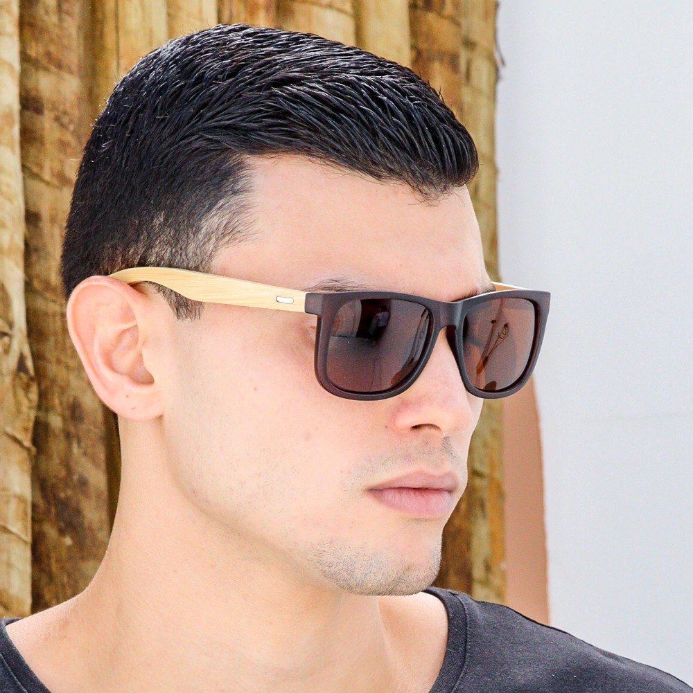 Lentes Sicilia Polarizados - Patillas en Madera-400 UV - Imagen 2